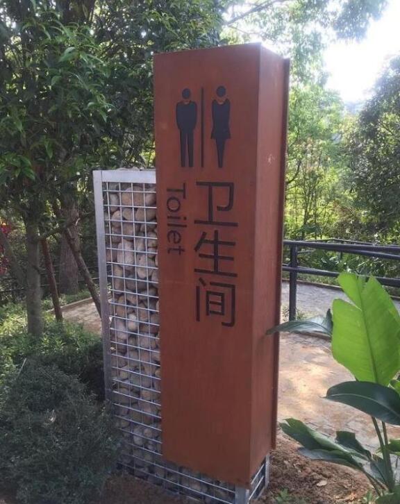 昌黎锈钢板标识牌