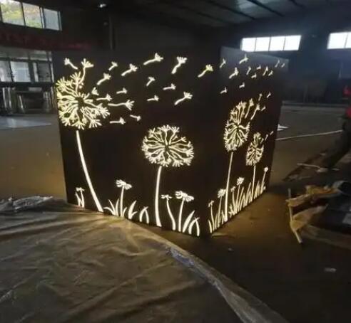 昌黎耐候钢灯箱